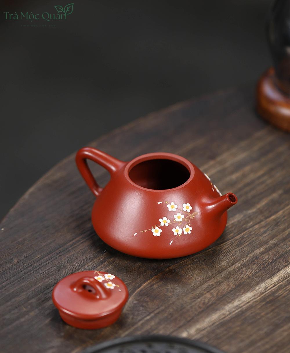 Ấm Thạch Biều Đại Hồng Bào Vẽ Hoa Mai ATS2