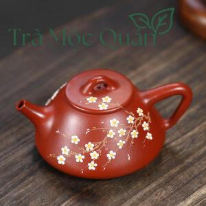 Ấm Thạch Biều Đại Hồng Bào Vẽ Hoa Mai ATS2