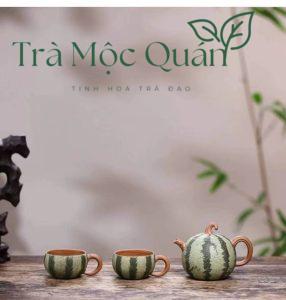 Ấm Tử Sa Độc Ẩm Dáng Quả Dưa Hấu ATS36