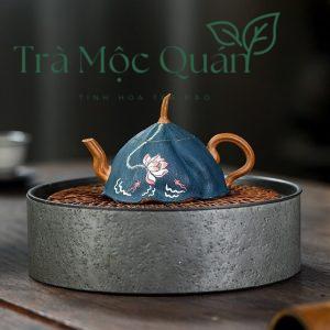Ấm Tử Sa Độc Ẩm Lá Sen Đất Giáng Ba Nê ATS37