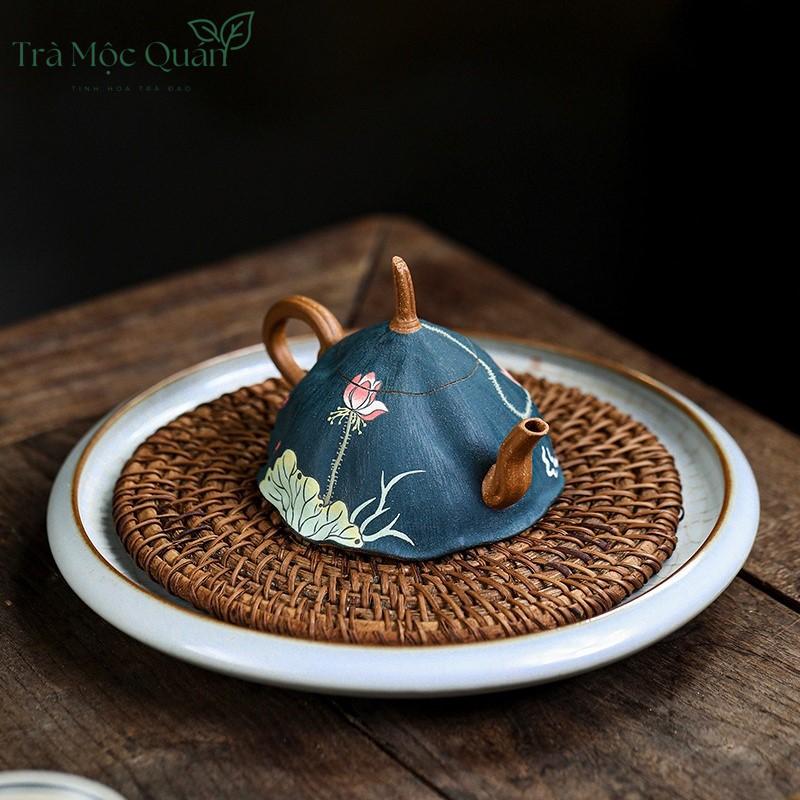 Ấm Tử Sa Độc Ẩm Lá Sen Đất Giáng Ba Nê ATS37