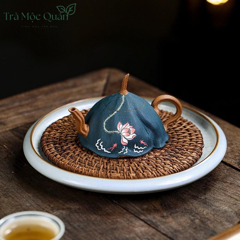 Ấm Tử Sa Độc Ẩm Lá Sen Đất Giáng Ba Nê ATS37