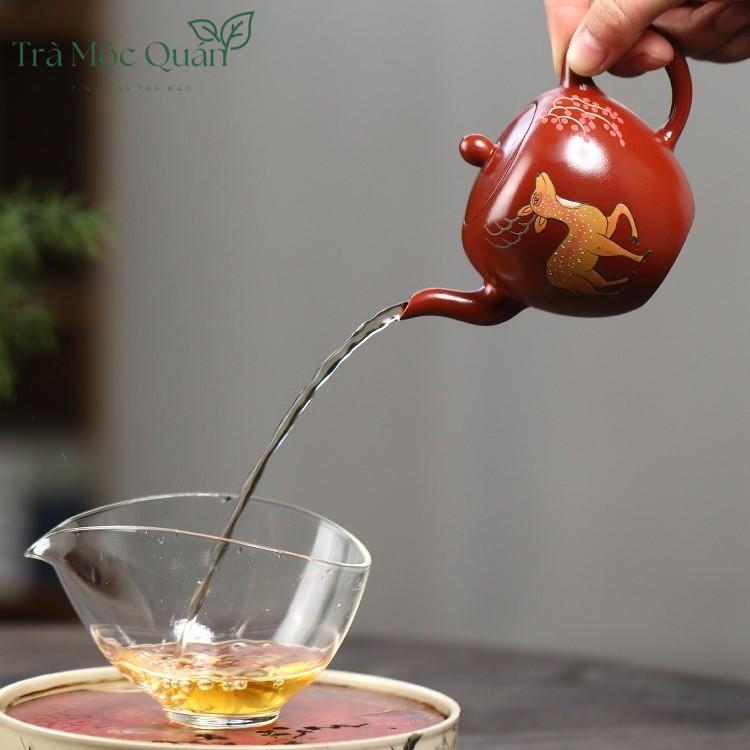 Ấm Tử Sa Mỹ Nhân Kiên Đất Đại Hồng Bào 200ml ATS44