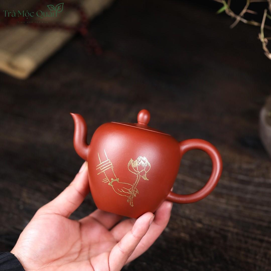 Ấm Tử Sa Mỹ Nhân Kiên Miêu Kim Đại Hồng Bào 260ml ATS43