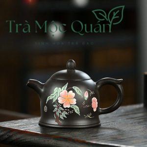 Ấm Tử Sa Tần Quyền Hắc Nê Nguyên Khoáng 180ml ATS51
