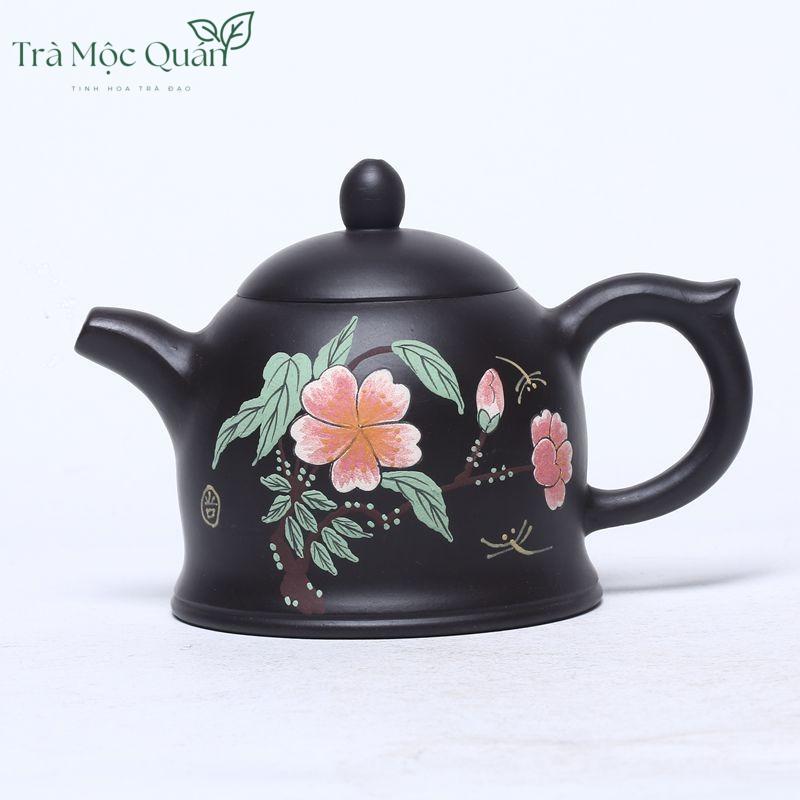 Ấm Tử Sa Tần Quyền Hắc Nê Nguyên Khoáng 180ml ATS51