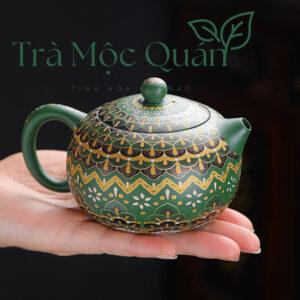 Ấm Tử Sa Tây Thi Hoa Văn Lục Nê ATS20