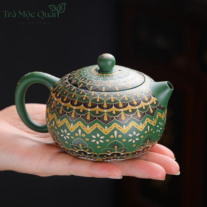 Ấm Tử Sa Tây Thi Hoa Văn Lục Nê ATS20