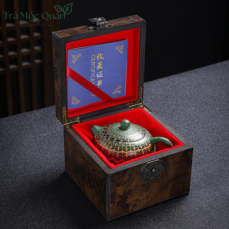 Ấm Tử Sa Tây Thi Hoa Văn Lục Nê ATS20
