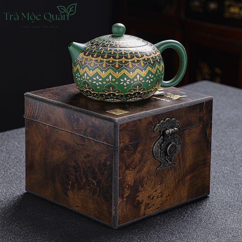 Ấm Tử Sa Tây Thi Hoa Văn Lục Nê ATS20
