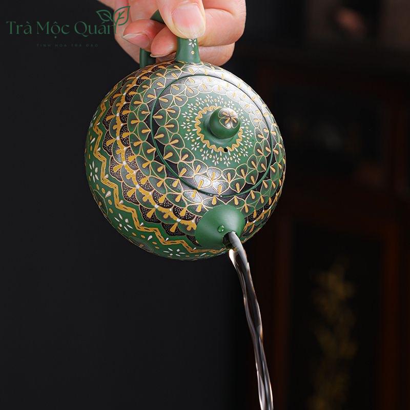 Ấm Tử Sa Tây Thi Hoa Văn Lục Nê ATS20