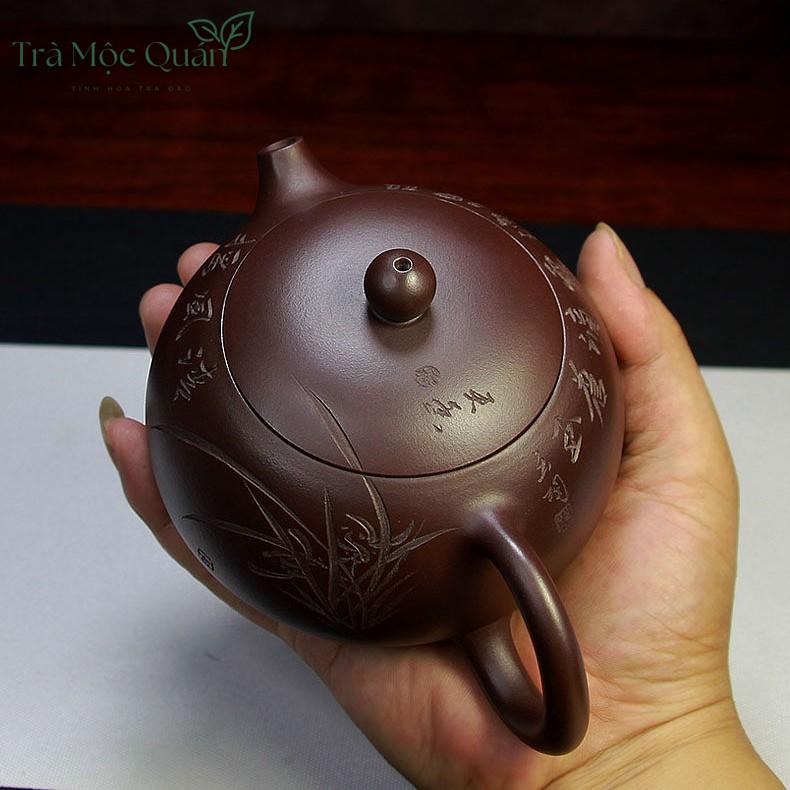 Ấm Tử Sa Tây Thi Phong Lan Tử Nê ATS26