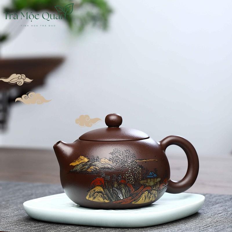 Ấm Tử Sa Tây Thi Sơn Thuỷ Tử Nê ATS25