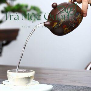 Ấm Tử Sa Tây Thi Sơn Thuỷ Tử Nê ATS25