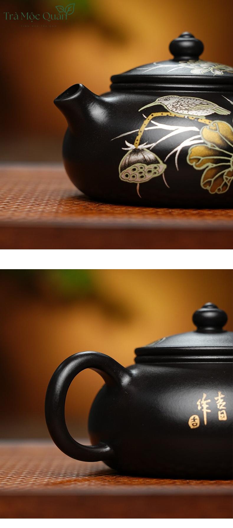 Ấm Tử Sa Thạch Biều Hắc Chu Nê ATS5