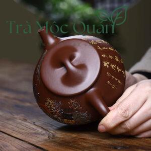 Ấm Tử Sa Thạch Biều Sơn Thủy Tử Nê ATS4