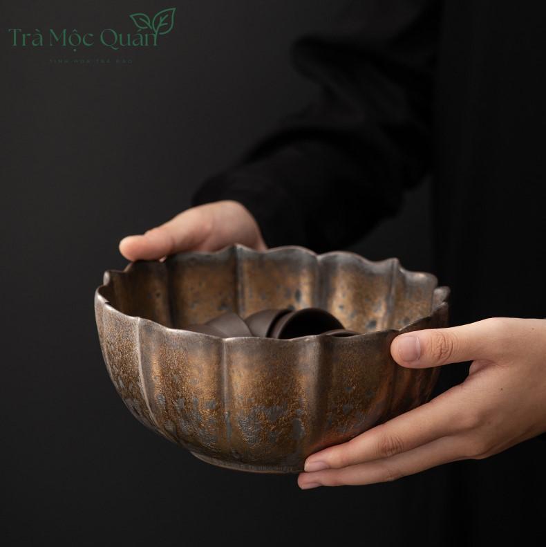 Ang Rửa Chén Gốm Kim Thô AT253