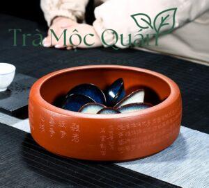 Ang Trà Dưỡng Ấm, Ngâm Chén Tử Sa Khắc Tâm Kinh AT251
