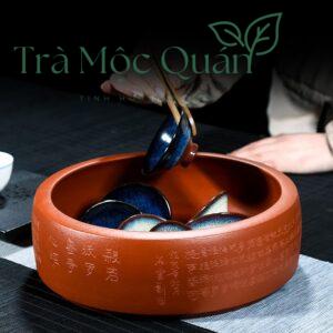 Ang Trà Dưỡng Ấm, Ngâm Chén Tử Sa Khắc Tâm Kinh AT251