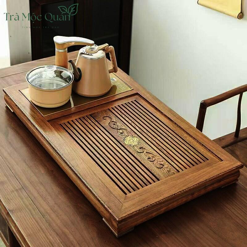 Bàn Trà Điện Thông Minh Gỗ Cánh Gà BTD205