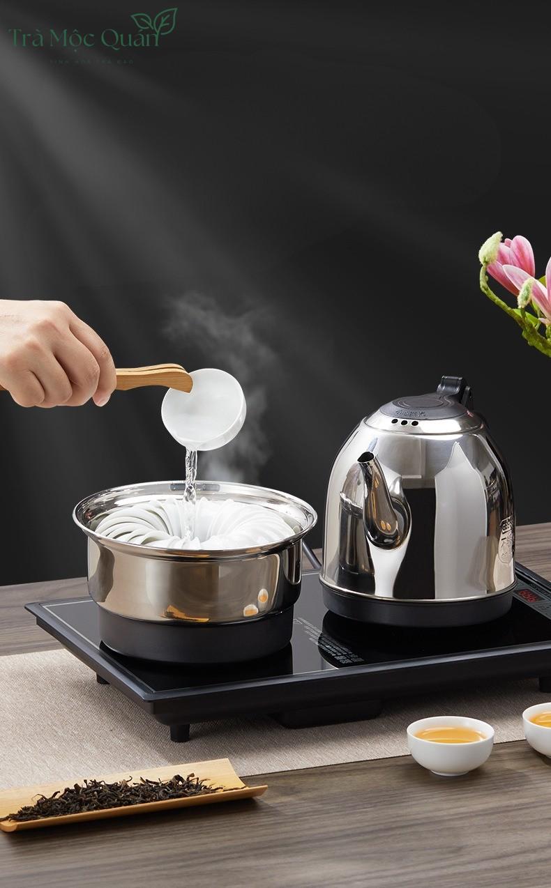 Bàn Trà Điện Tự Động Bơm Nước, Tùy Chỉnh Nhiệt Độ Pha Trà