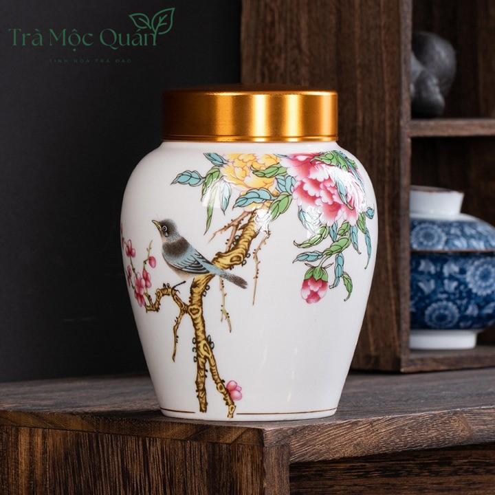 Bình Đựng Trà Cao Cấp Nắp Đồng Chất Liệu Gốm Tử Sa HDT008