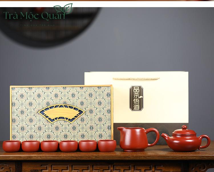 Bộ Ấm Trà Tử Sa Phỏng Cổ Đại Hồng Bào BAT4