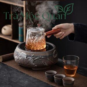 Bộ Bếp Hồng Ngoại Gốm Khoáng Hoa Sen