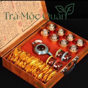 Bộ Tam Đại Danh Trà (Kim Tuấn Mi – Đại Hồng Bào – Thiết Quan Âm) Kèm Ấm Trà QA66