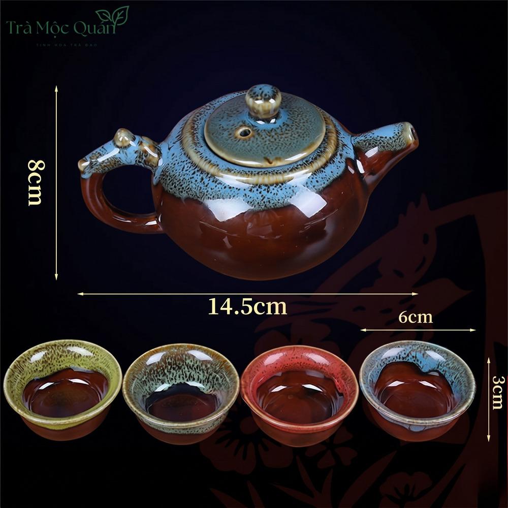 Bộ Tam Đại Danh Trà (Kim Tuấn Mi – Đại Hồng Bào – Thiết Quan Âm) Kèm Ấm Trà QA66