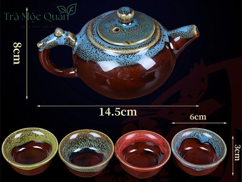 Bộ Tam Đại Danh Trà: Kim Tuấn Mi – Đại Hồng Bào – Thiết Quan Âm Kèm Ấm Trà DHB58