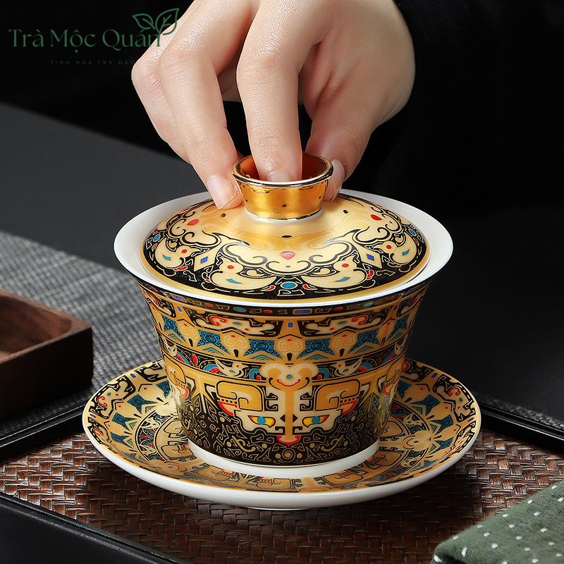 Chén Khải Sứ Họa Thangka CK50