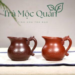 Chén Tống Tử Sa Họa Tiết Giao Long Hý Thủy 330ml TT17