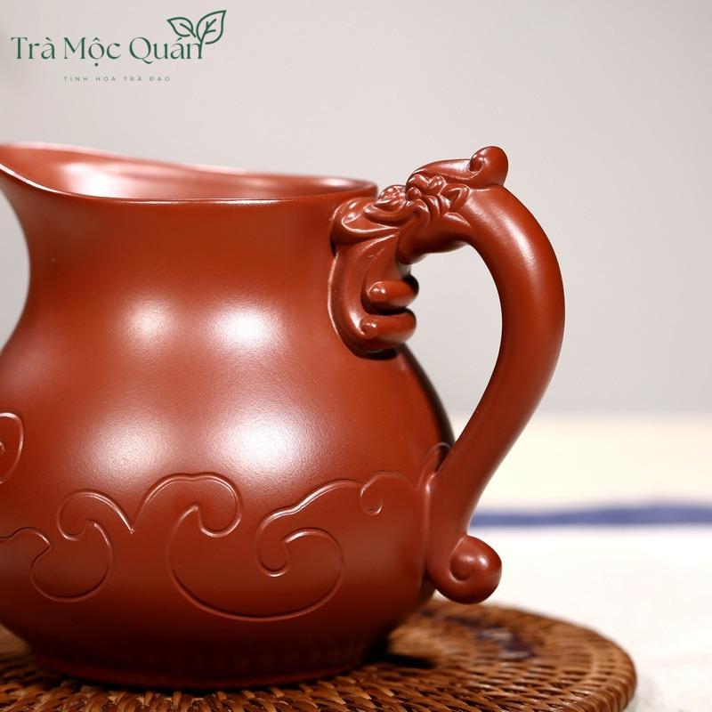 Chén Tống Tử Sa Họa Tiết Giao Long Hý Thủy 330ml TT17
