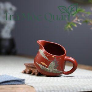 Chén Tống Tử Sa Khắc Sơn Cảnh Đại Hồng Bào 240ml TT15