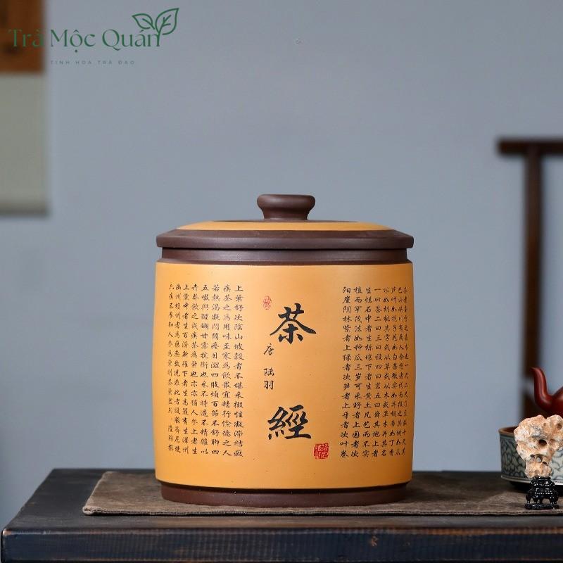 Hũ Đựng Bánh Trà Phổ Nhĩ Gốm Tử Sa Sang Trọng HDT006
