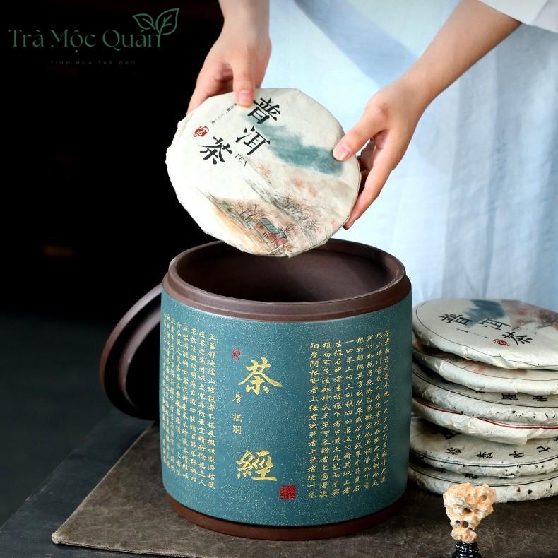 Hũ Đựng Bánh Trà Phổ Nhĩ Gốm Tử Sa Sang Trọng HDT006