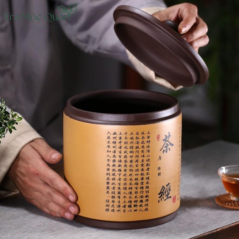 Hũ Đựng Bánh Trà Phổ Nhĩ Gốm Tử Sa Sang Trọng HDT006
