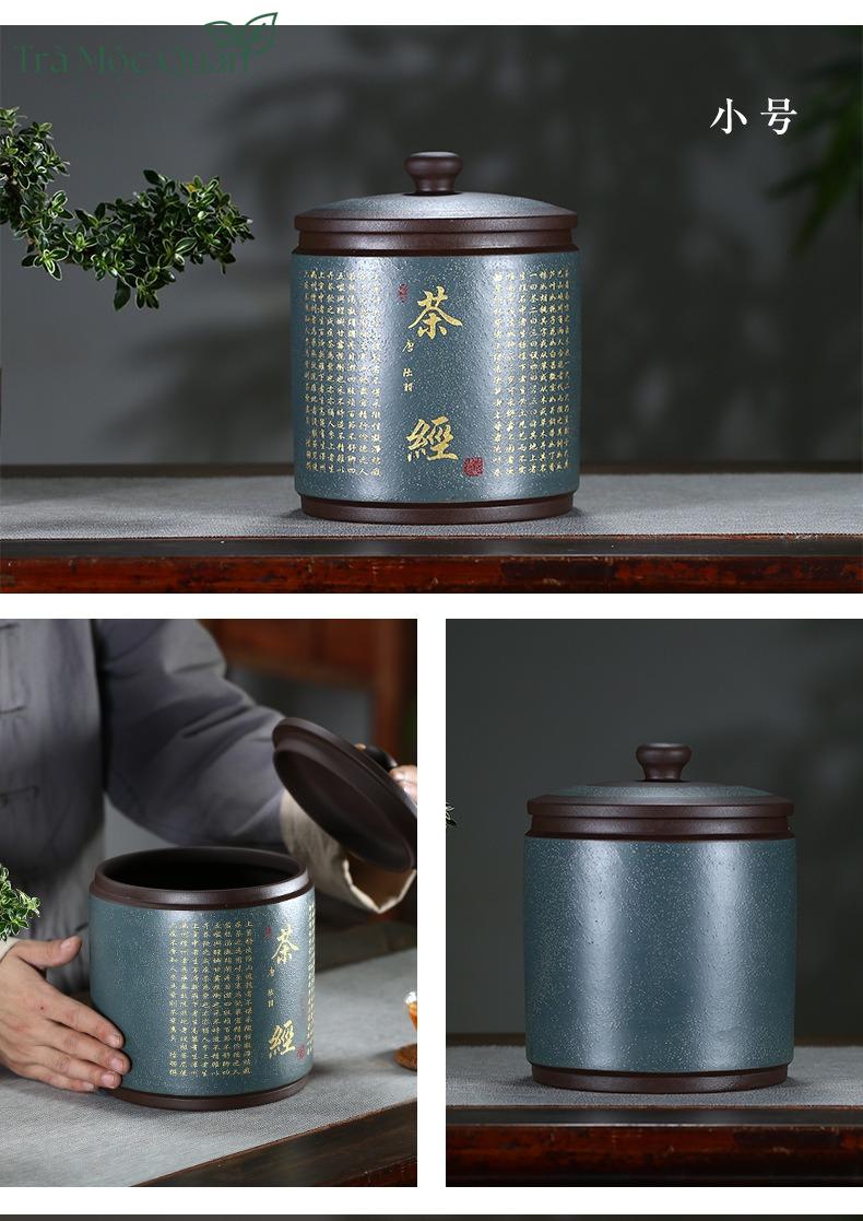 Hũ Đựng Bánh Trà Phổ Nhĩ Gốm Tử Sa Sang Trọng HDT006