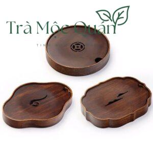 Khay Thuyền Trà Dưỡng Ấm Tử Sa Bằng Gỗ Tre KT57