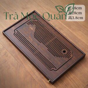 Khay Trà Tre Thiết Kế Tự Nhiên Có Khoang Chứa Nước Đa Size KT53