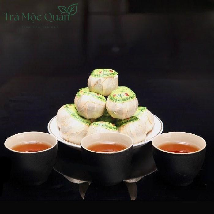 Set Trà Phổ Nhĩ Quýt Thùng Gỗ PN53