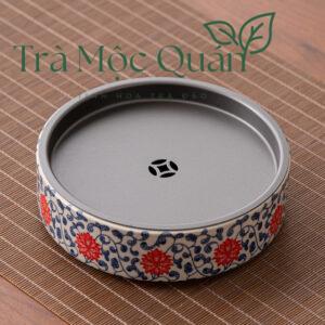 Thuyền Trà Gốm Sứ Có Khay Chứa Nước Tiện Dụng KT55