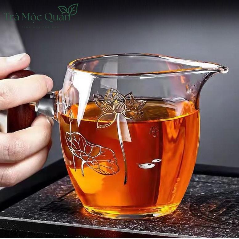 Tống Chuyên Trà Thủy Tinh Cán Gỗ Đa Dạng Mẫu Mã TT19