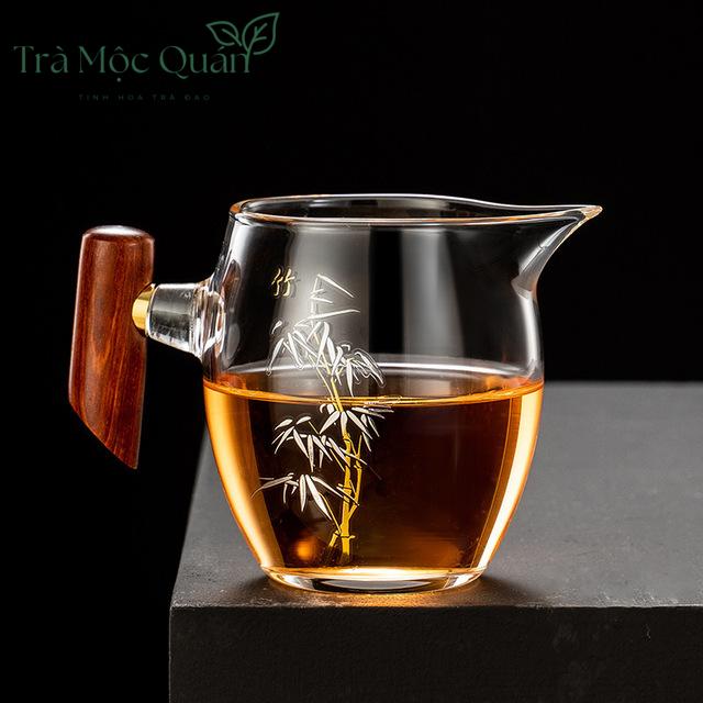 Tống Chuyên Trà Thủy Tinh Cán Gỗ Đa Dạng Mẫu Mã TT19