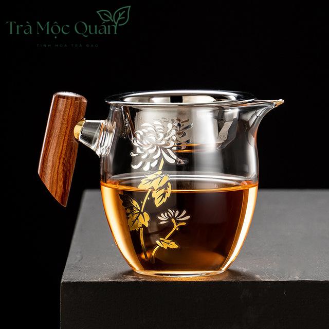 Tống Chuyên Trà Thủy Tinh Cán Gỗ Đa Dạng Mẫu Mã TT19