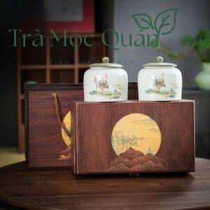 Trà Đại Hồng Bào Nham Vũ Di – Hộp Quà Sứ Sang Trọng 250g DHB52