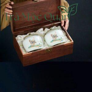 Trà Đại Hồng Bào Nham Vũ Di – Hộp Quà Sứ Sang Trọng 250g DHB52