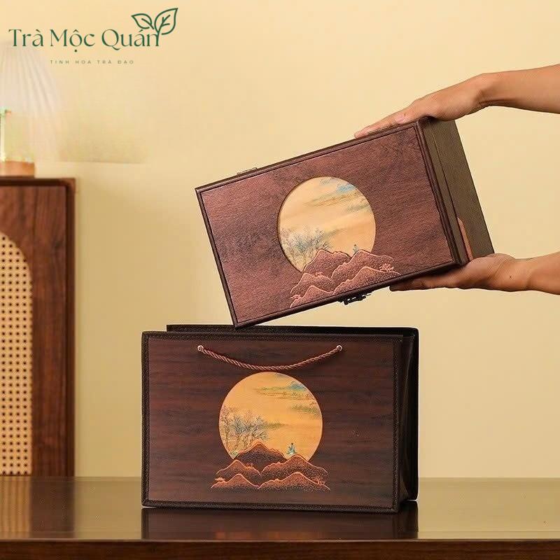 Trà Đại Hồng Bào Nham Vũ Di – Hộp Quà Sứ Sang Trọng 250g DHB52