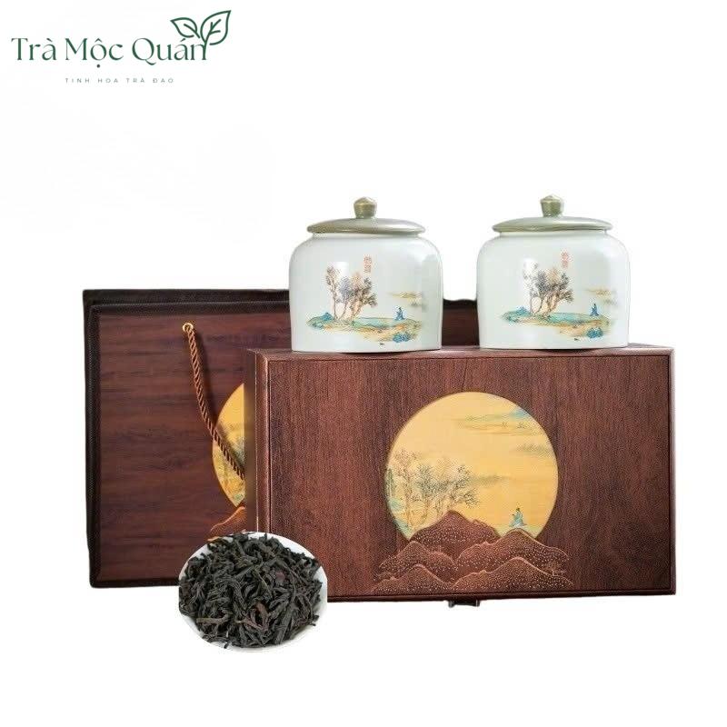 Trà Đại Hồng Bào Nham Vũ Di – Hộp Quà Sứ Sang Trọng 250g DHB52